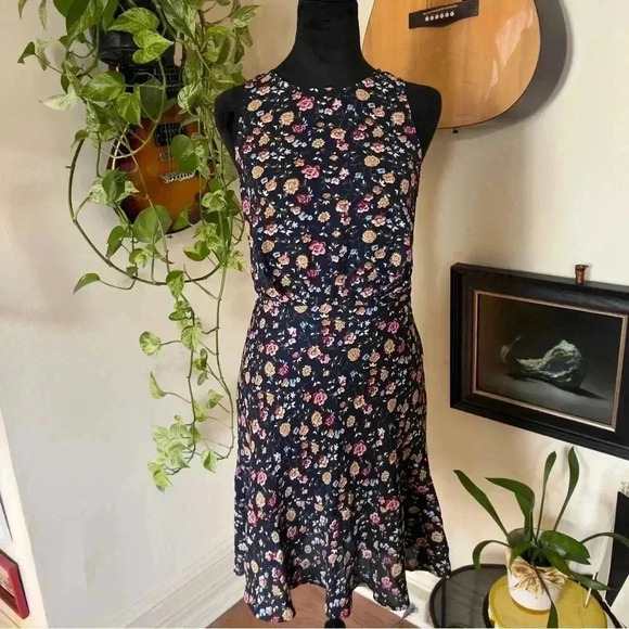 J Crew Mercantile Floral Fall Dress - Size 6 - Picture 1 of 12